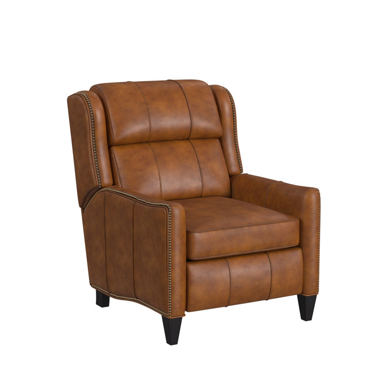 Braxton leather pushback discount recliner